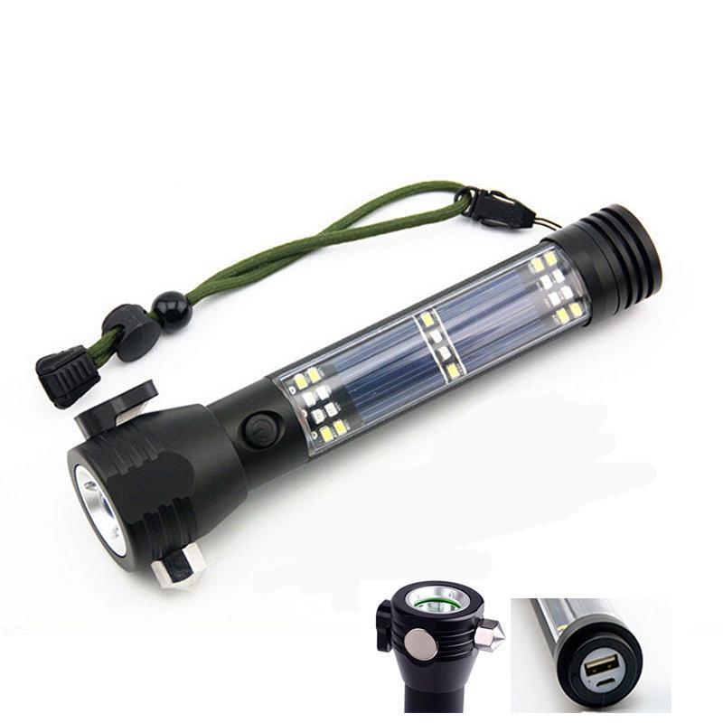 Safety Hammer Flashlight, Outdoor Travel Light with Magnet