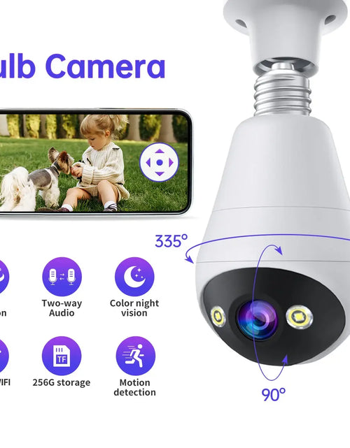 Load image into Gallery viewer, WiFi Bulb Camera with Night Vision
