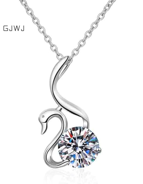 Load image into Gallery viewer, Moissanite Swan Diamond Necklace
