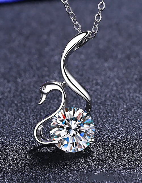 Load image into Gallery viewer, Moissanite Swan Diamond Necklace
