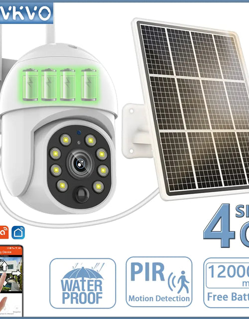 Load image into Gallery viewer, 4G Solar Surveillance Camera Waterproof
