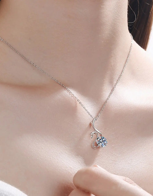 Load image into Gallery viewer, Moissanite Swan Diamond Necklace
