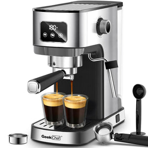 Geek Chef Espresso Machine with Milk Frother
