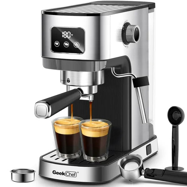 Geek Chef Espresso Machine with Milk Frother