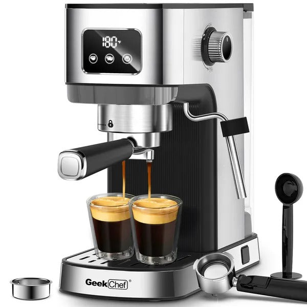 Geek Chef Espresso Machine with Milk Frother