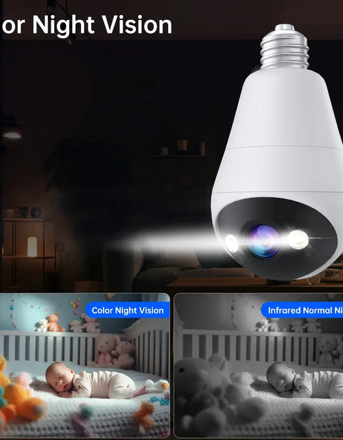 Load image into Gallery viewer, WiFi Bulb Camera with Night Vision
