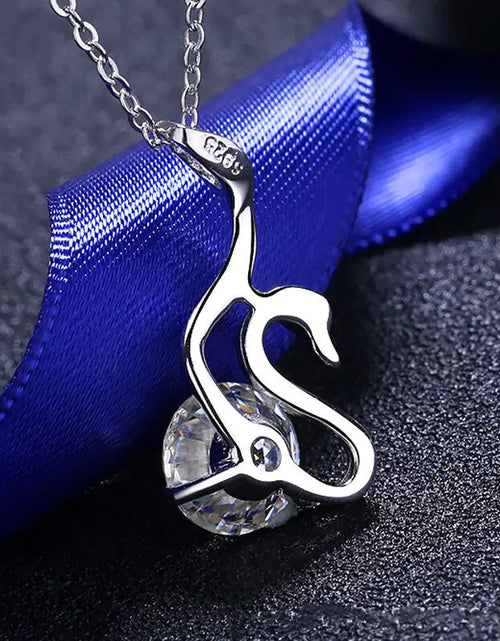 Load image into Gallery viewer, Moissanite Swan Diamond Necklace
