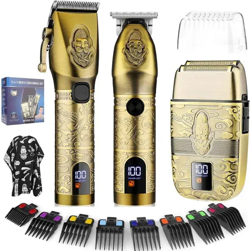 Load image into Gallery viewer, 3 In 1 Cordless Men&#39;s Hair Cutting Kit
