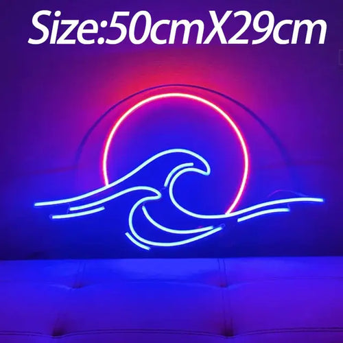 Load image into Gallery viewer, Neon Sign Mountain And Flow Water Led Lamp
