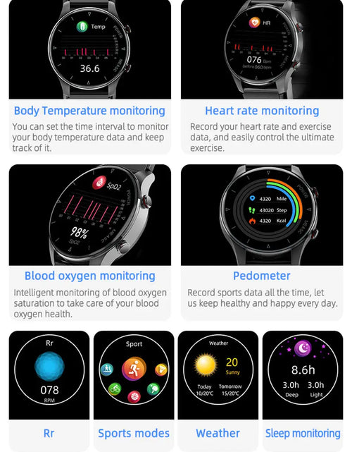 Load image into Gallery viewer, Blood Pressure Watch With Inflatable Airbag
