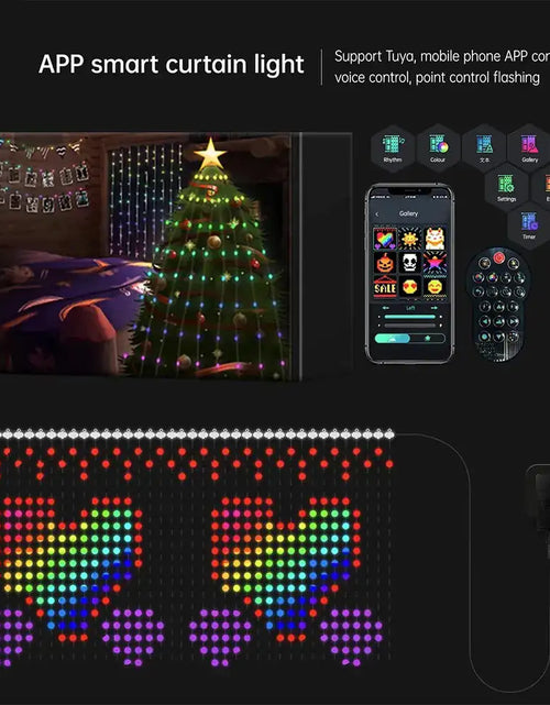 Load image into Gallery viewer, Color Waves LED Curtain Sync Lights

